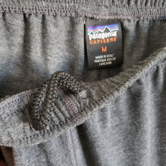 Patagonia Capilene Baselayer Pants Grey Size Men's Medium Vintage 90's USA Made - Picture 9 of 11